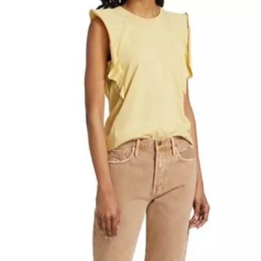 FRAME Denim Yellow Muscle Shirt
